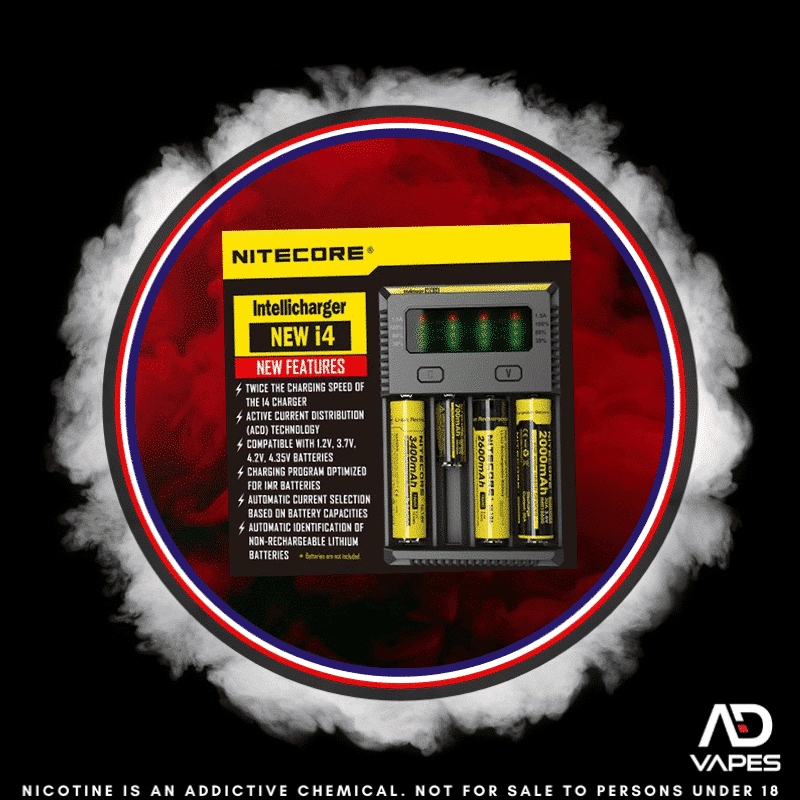 NiteCore Intellicharger I4 4 Bay Battery Charger