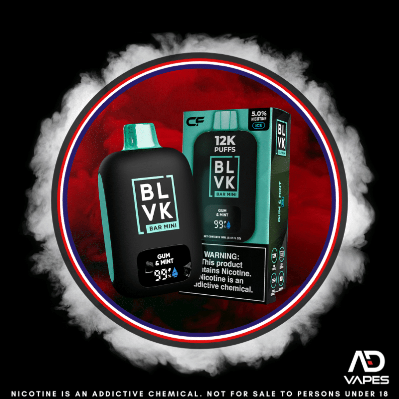 BLVK Bar Mini 12k 50mg Gum & Mint