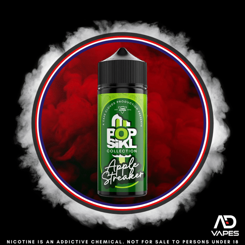 Cape Clouds Popsikl Apple Streaker 120ml Flavour Shot