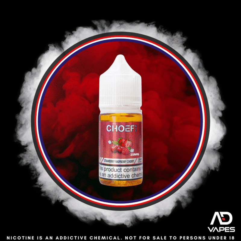 Choef Strawberry Raspberry Cherry 25mg 30ml