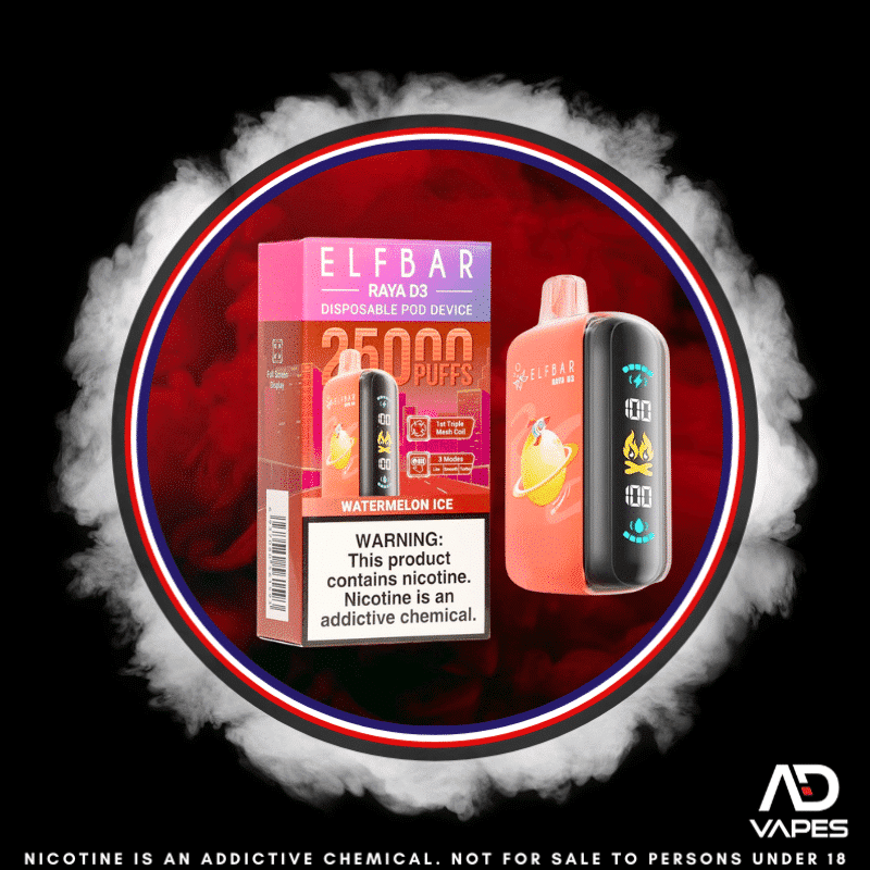 Elf Bar Raya D3 25K 50mg Watermelon Ice