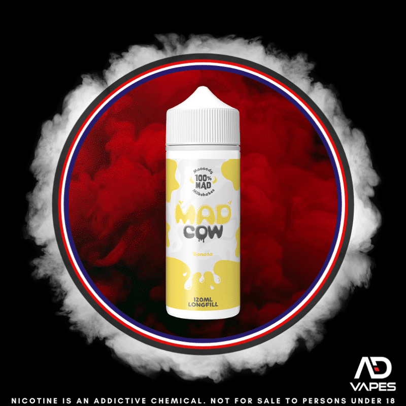 Madcow Banana Milkshake 120ml Flavour Shot