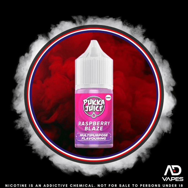 Pukka Juice Raspberry Blaze 25mg 30ml Longfill Kit
