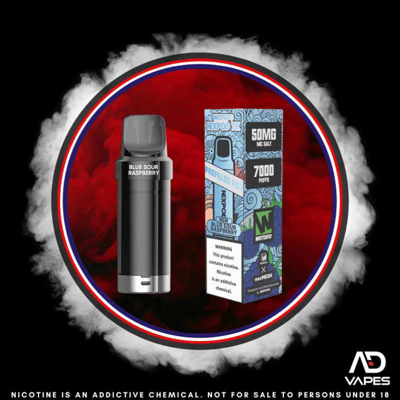 Wotofo Nexpod Replacement Pod 7000 50mg Blue Sour Raspberry