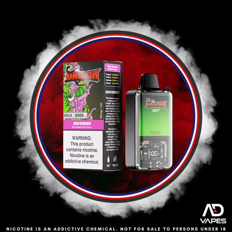 NASTY Bar DRG:ON 18k 50mg Kiwi Passionfruit Guava
