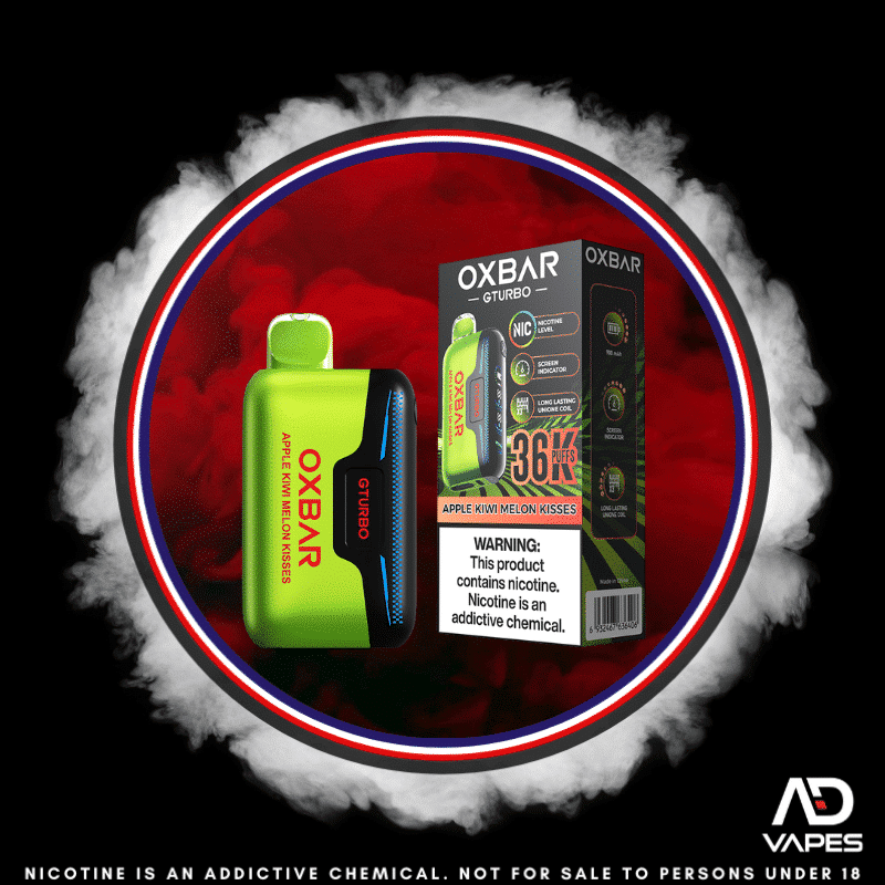 OXBAR GTurbo 36K 50mg Apple Kiwi Melon Kisses