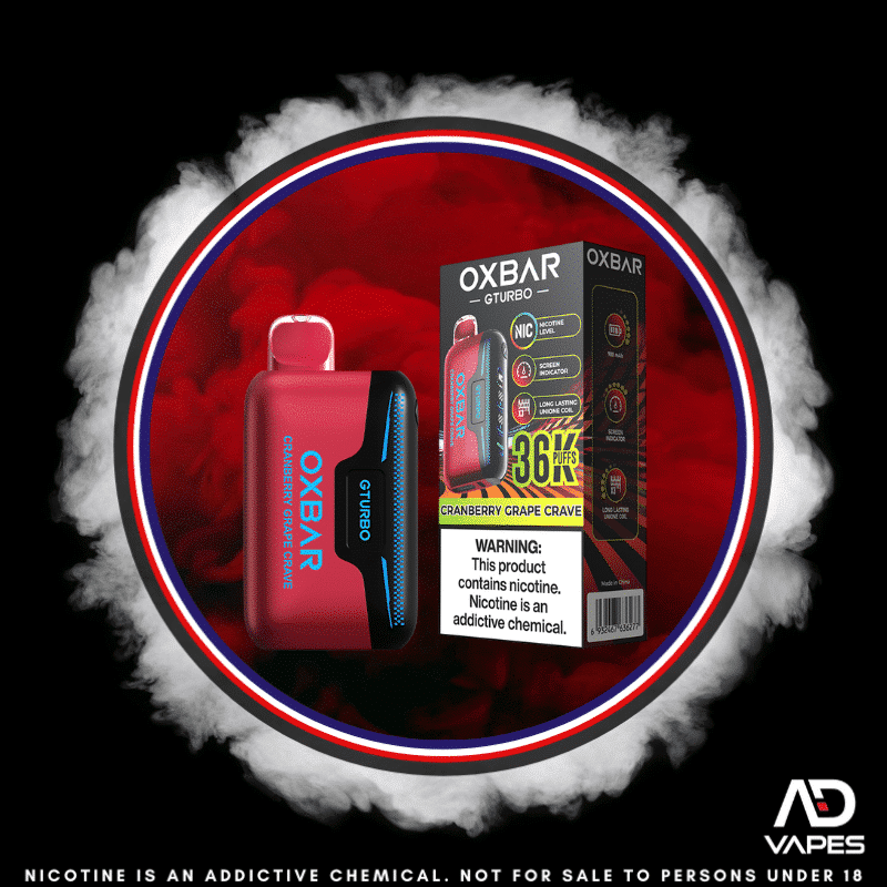 OXBAR GTurbo 36K 50mg Cranberry Grape Crave