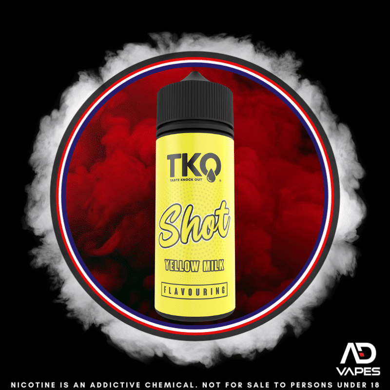 TKO Yellow Milk 120ml Flavour Shot