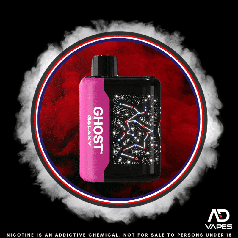 Vapes Bars Ghost Galaxy 25K 35mg Blueberry Raspberry Cherry