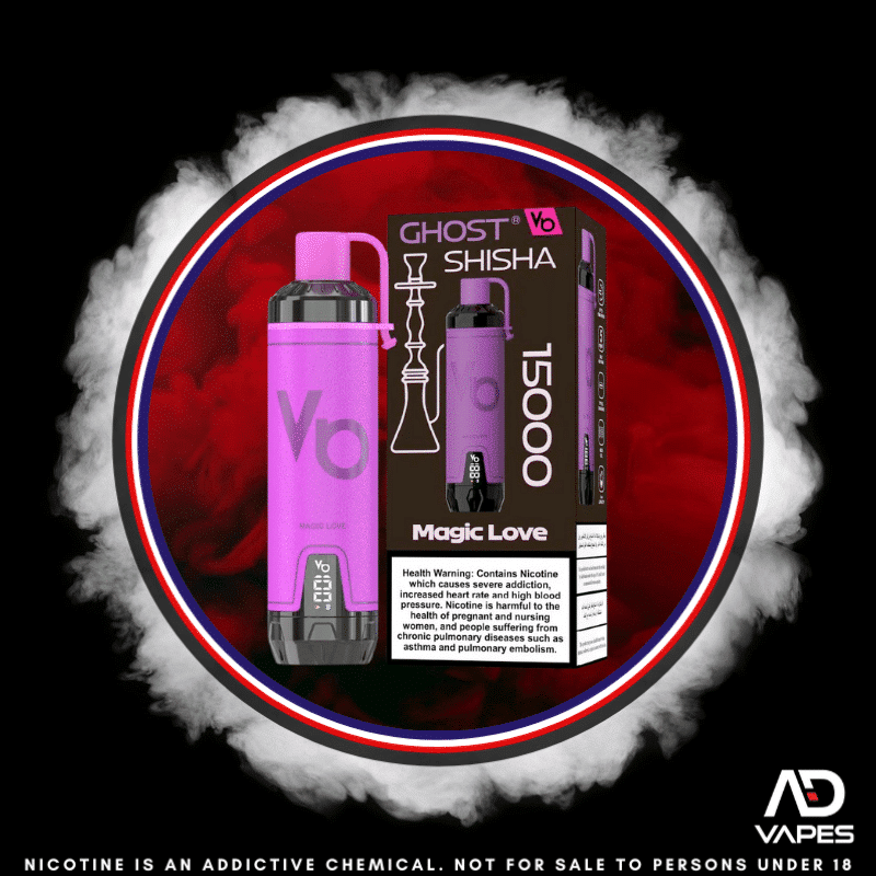 Vapes Bars Ghost Shisha 15K 6mg Magic Love