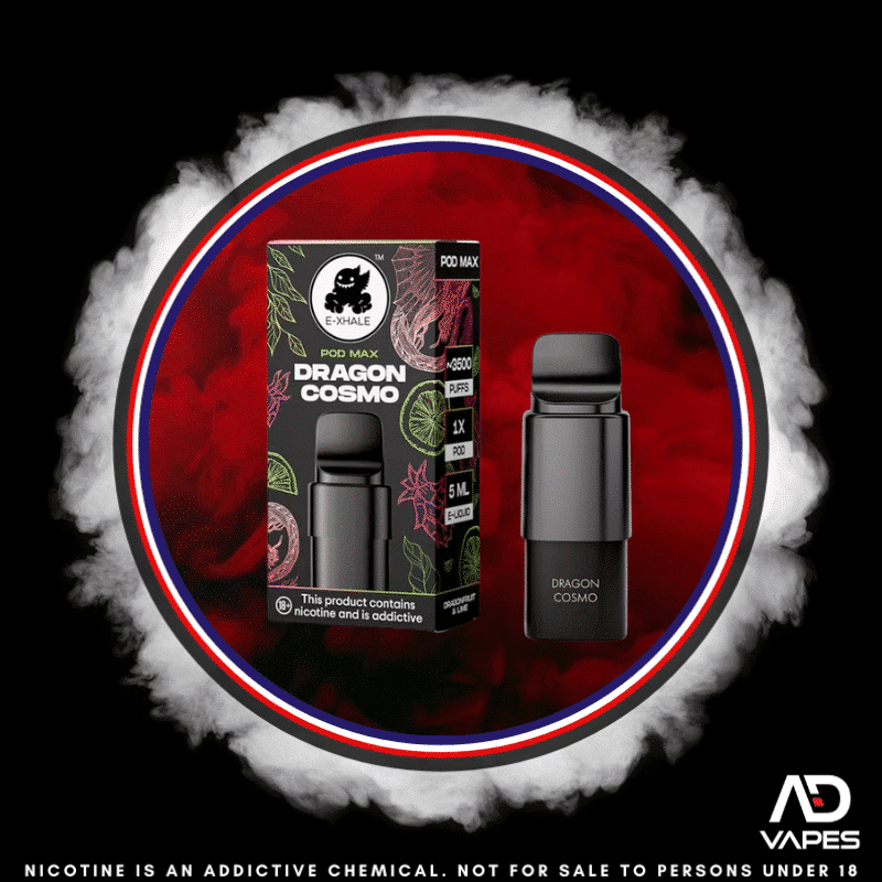 E-Xhale Pod Max Replacement Pod 3500 30mg Dragon Cosmo