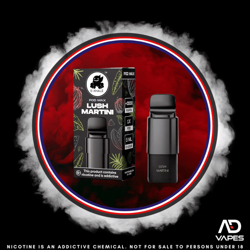 E-Xhale Pod Max Replacement Pod 3500 30mg Lush Martini