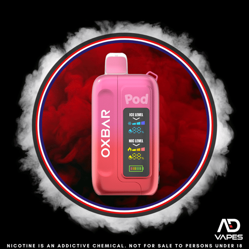 OXBAR Ice+Nic 35K Strawberry Pink Cherry