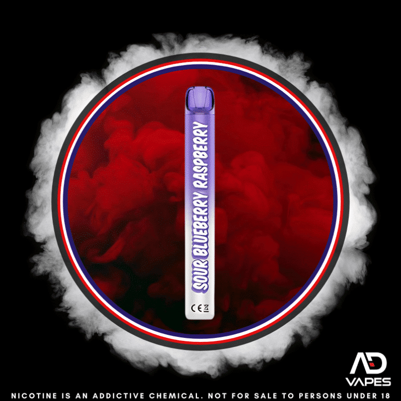 VapeSoul Mini Mesh 3000 50mg Sour Blueberry Raspberry