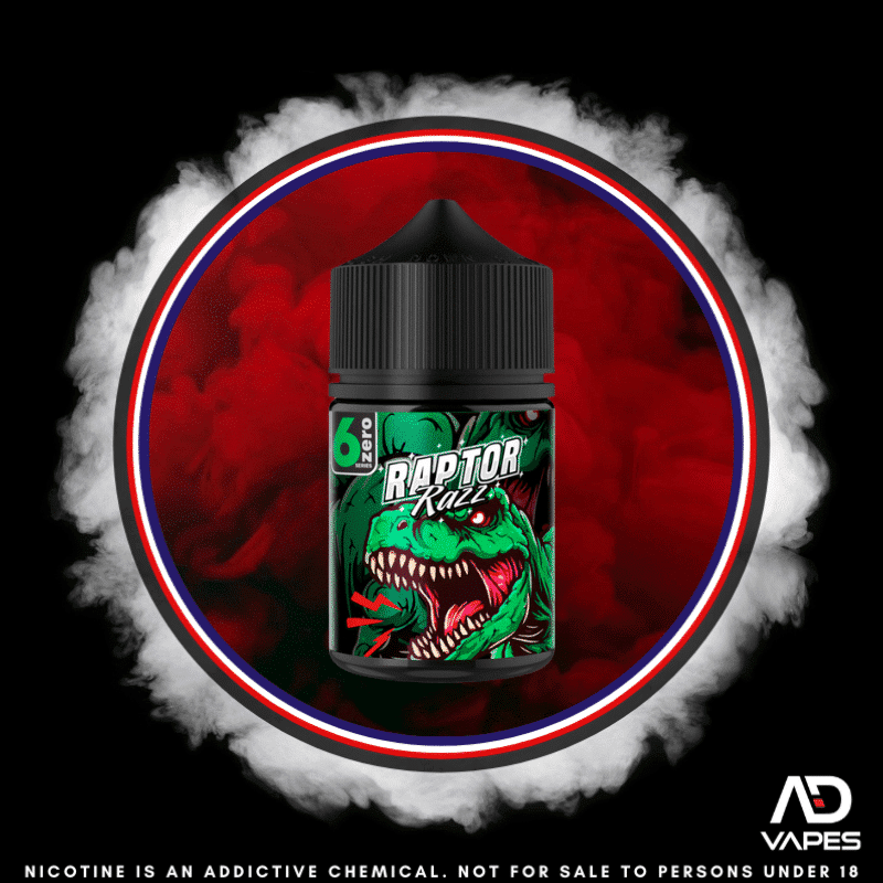 6Zero Raptor Razz 30ml Flavour Shot Makes 60ml