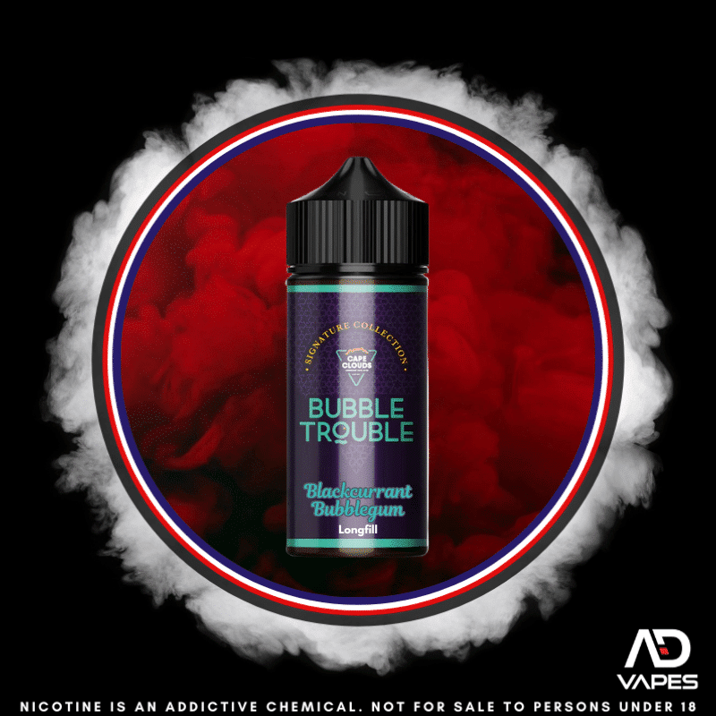 Cape Clouds Bubble Trouble Blackcurrant Bubblegum 120ml Flavour Shot