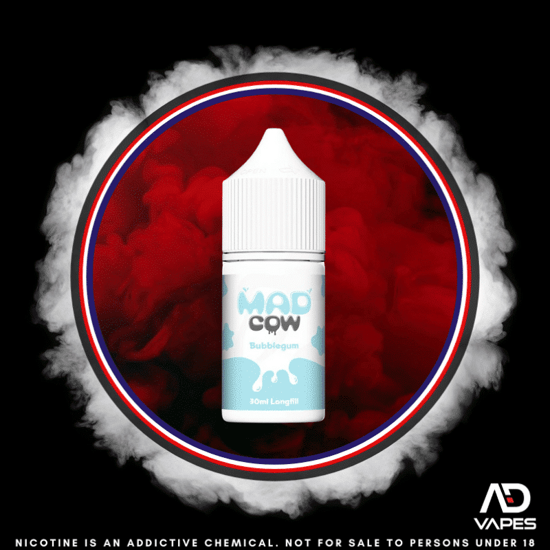 Mad Cow Bubblegum 30ml Long Fill