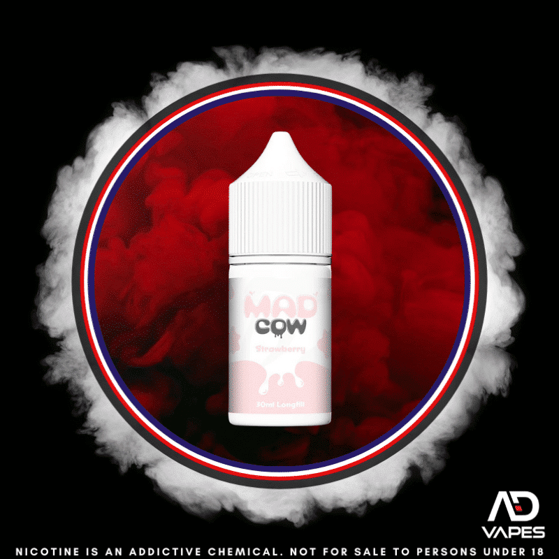 Mad Cow Strawberry 30ml Long Fill