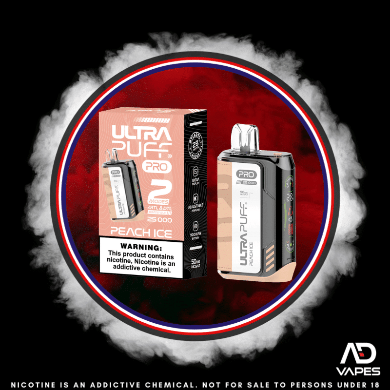 Ultra Puff Pro 25K 50mg Peach Ice