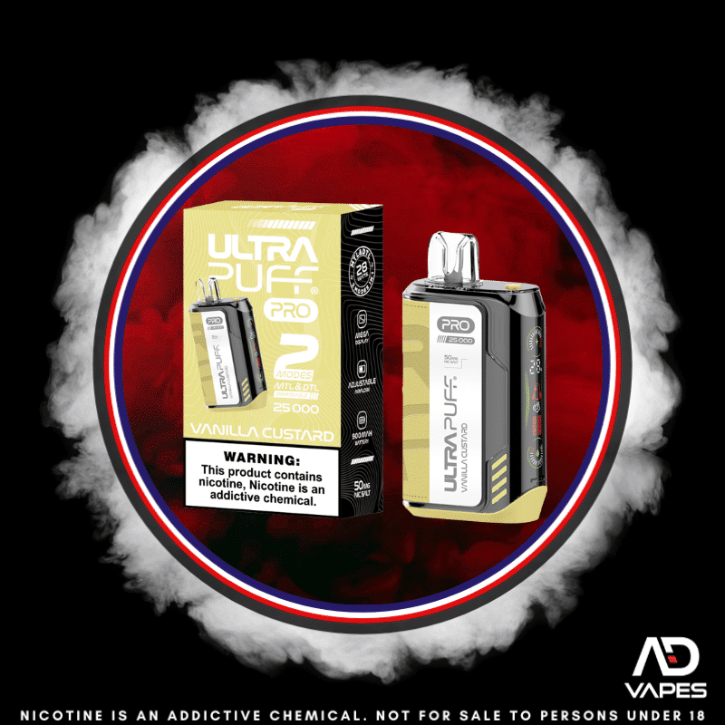 Ultra Puff Pro 25K 50mg Vanilla Custard