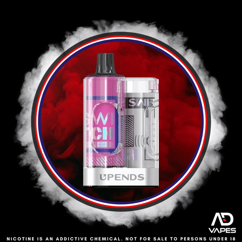 Upends Switch Kit 4500 50mg Cranberry Grape Pod + Battery
