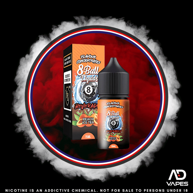 Vape Republic 8Ball Beverages Peach Ice Tea 30ml Flavour Shot