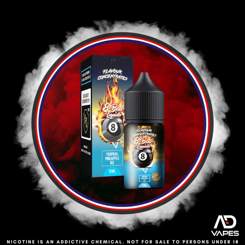 Vape Republic 8Ball Tropical Pineapple Ice 30ml Flavour Shot