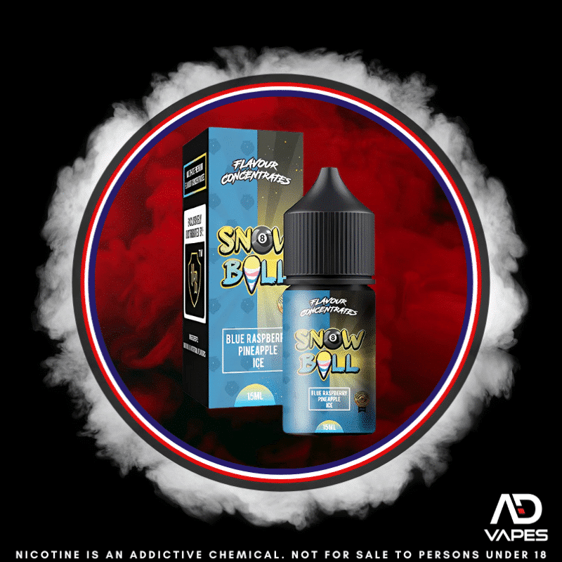 Vape Republic Snow Ball Blue Raspberry Pineapple Ice 30ml Flavour Shot