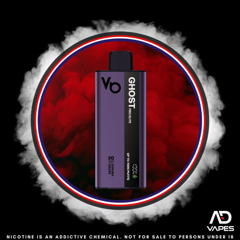 Vapes Bars Ghost Pro Elite 7000 20mg Sakura Grape