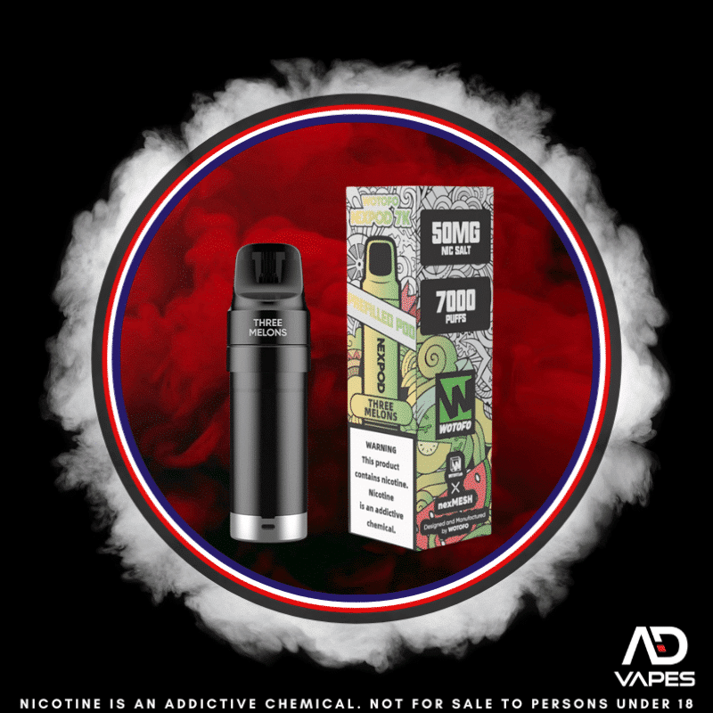 Wotofo Nexpod Replacement Pod 7000 50mg Three Melons