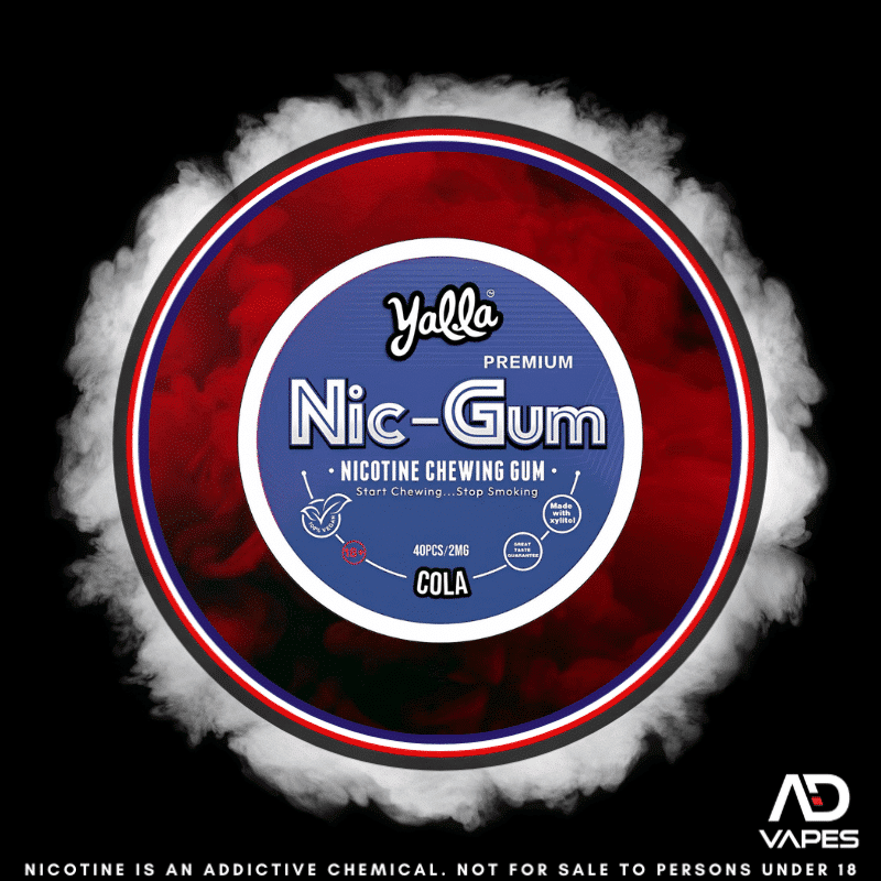 Yalla Nicotine Gum 2mg Cola Ice 40 Pack