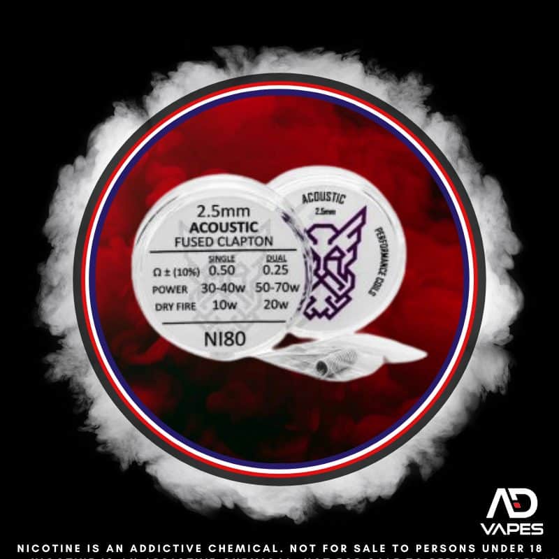 Bearded Viking Customs Acoustic 2.5mm Fused Clapton Coil