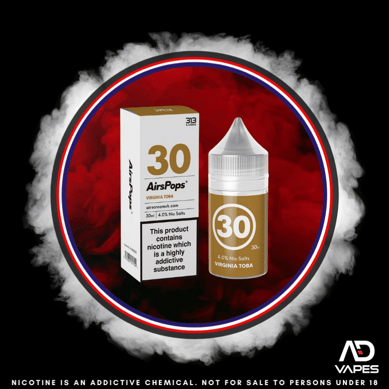 Airscream AirsPops 313 Virginia Toba 40mg 30ml