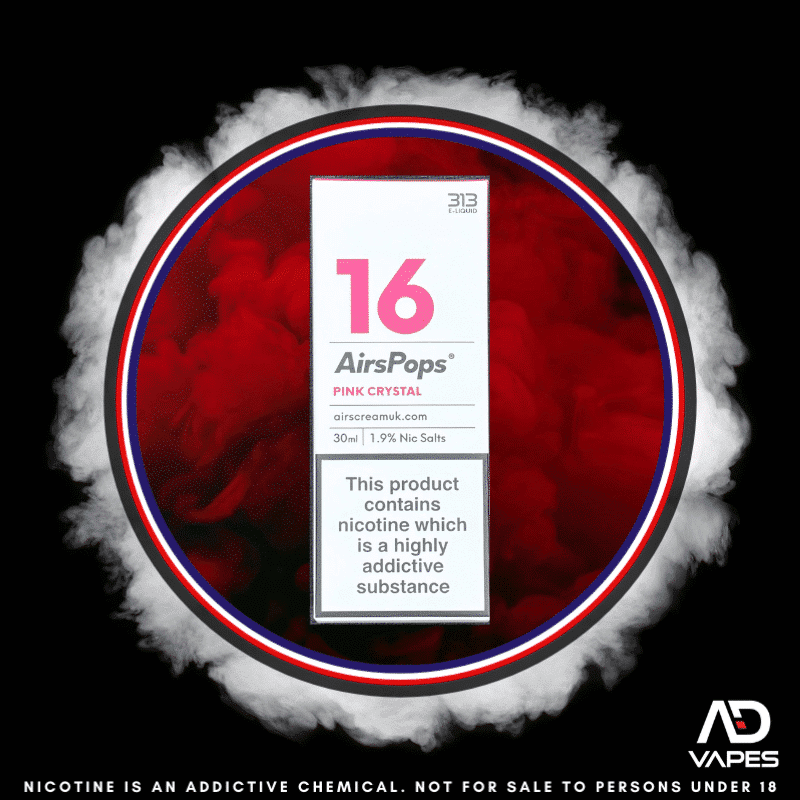 Airscream AirsPops 313 19mg Pink Crystal 30ml Half Strength