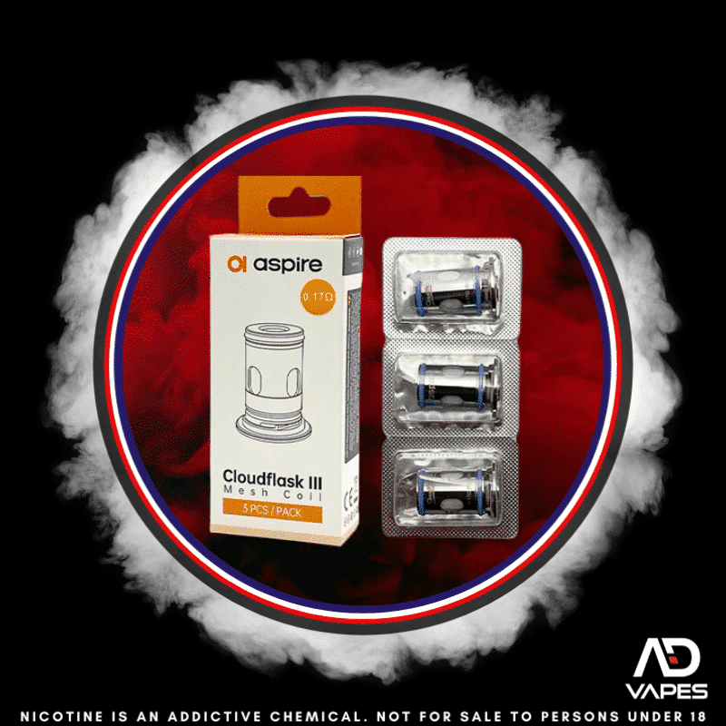 Aspire Cloudflask III 0.17 Mesh Coil 3 Pack