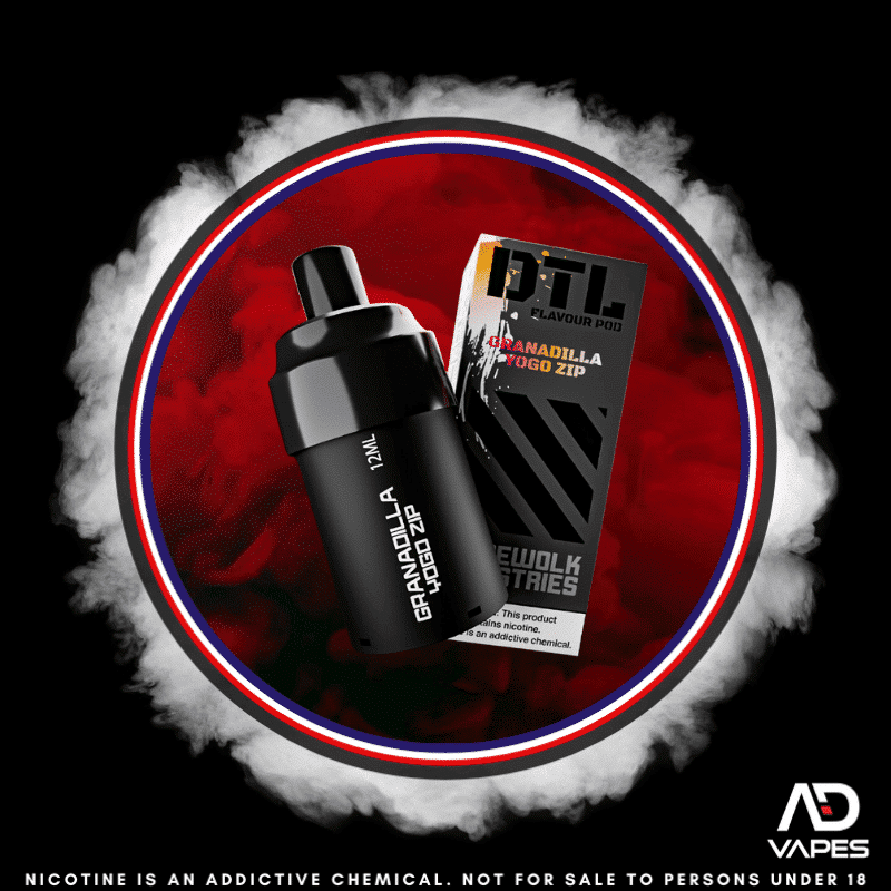 Bewolk DTL 4mg 12ml Replacement Pod Granadilla Yogo Zip