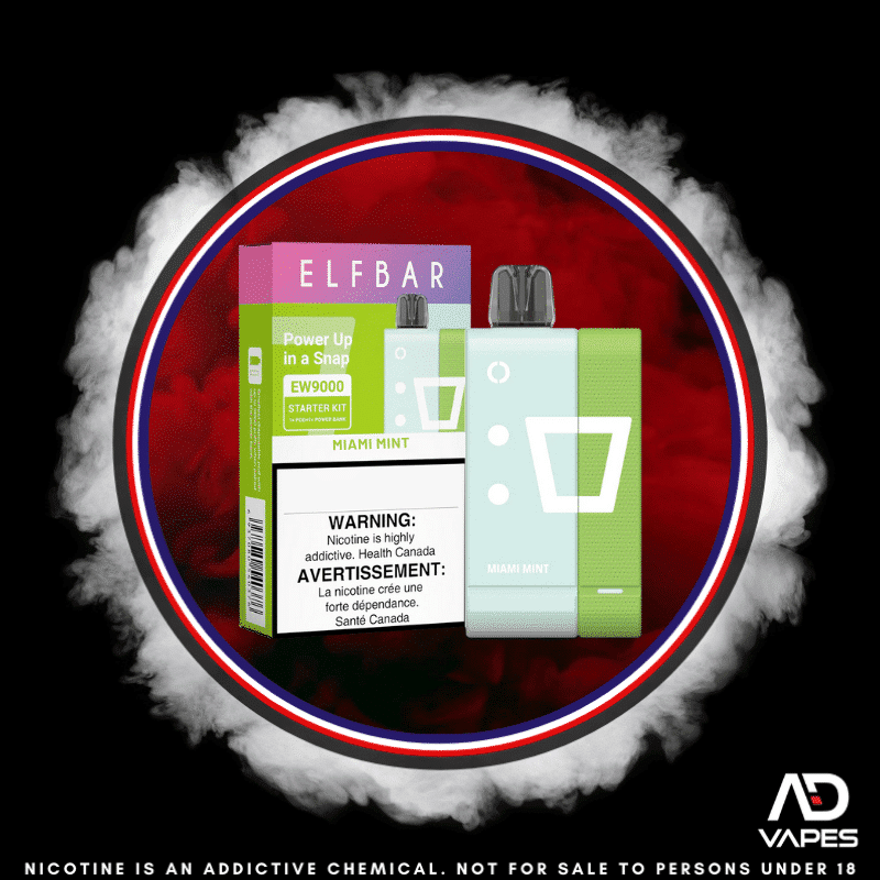 Elf Bar EW9000 50mg Kit Miami Mint Pod + Battery