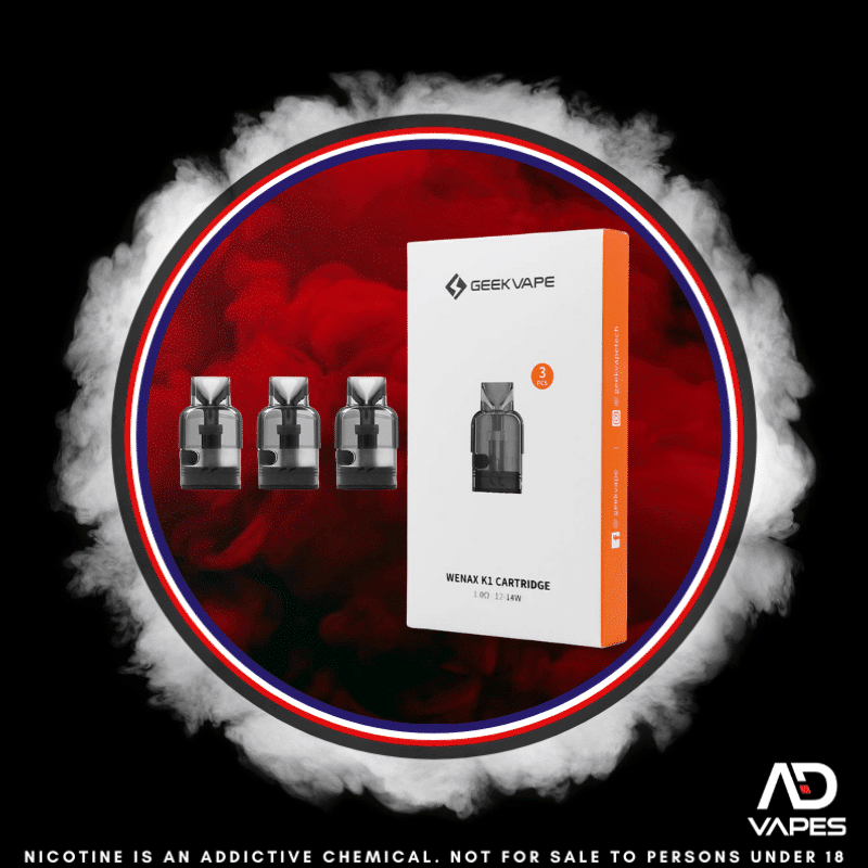 GeekVape Wenax K1 Cartridge 1.0 ohm 2ml 3 Pack