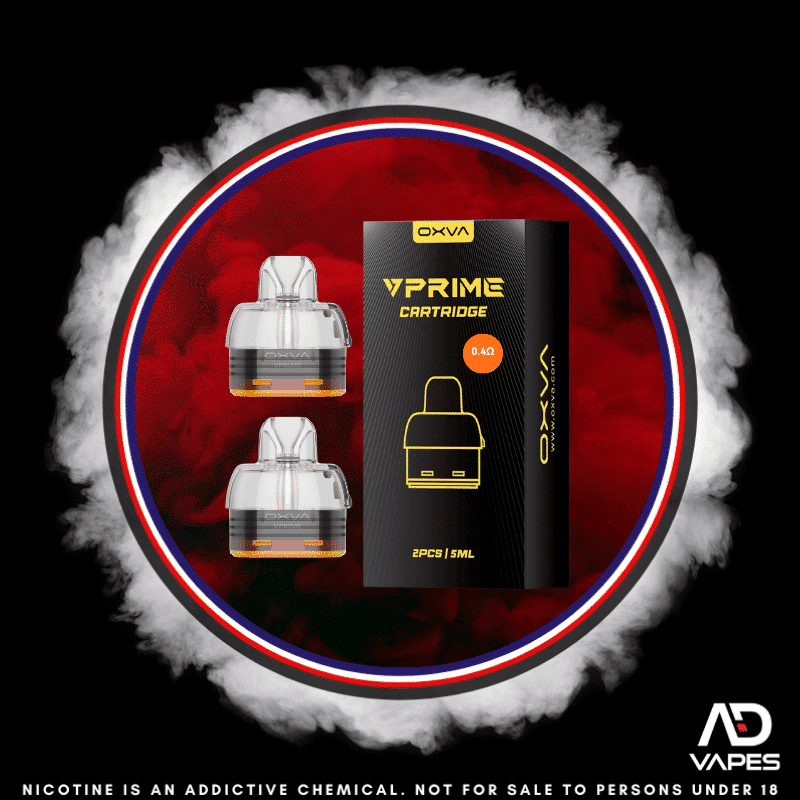 OXVA VPrime Replacement Cartridges 0.4ohm 5ml 2 Pack
