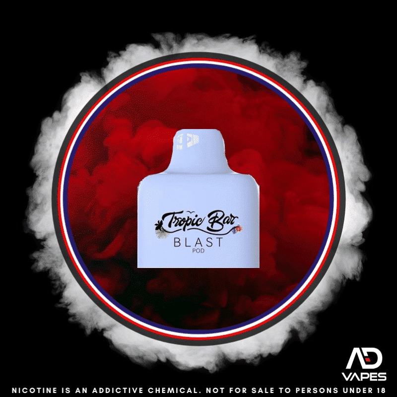 Tropic Bar Blast Replacement Pod 8000 50mg Blue Razz Ice