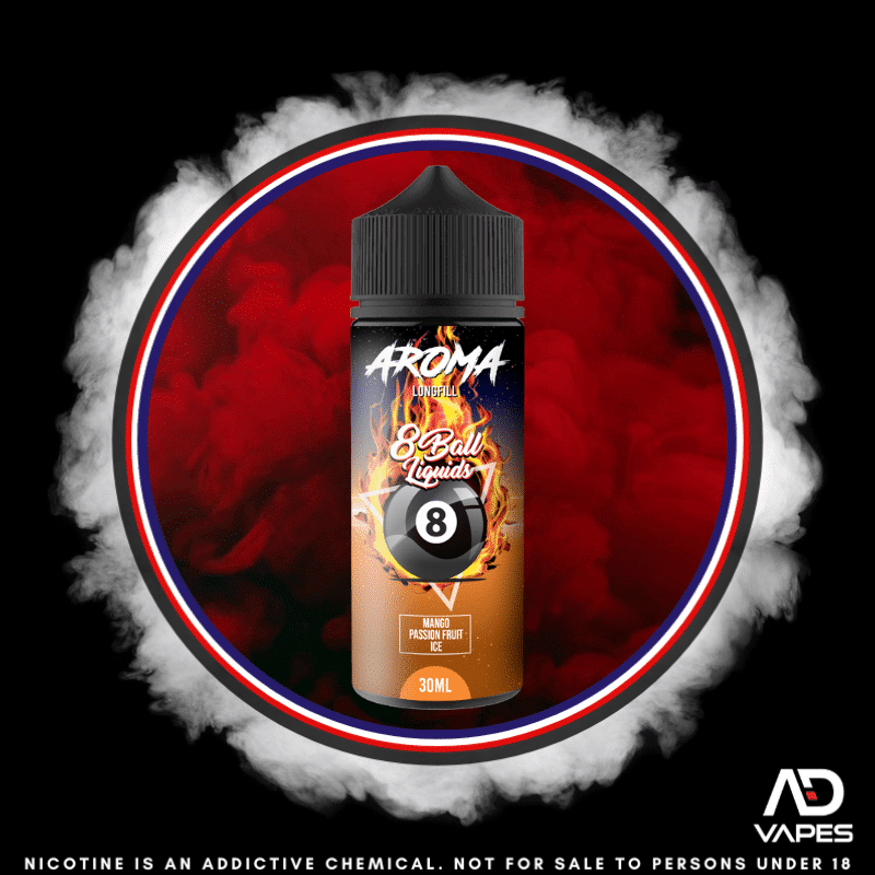 Vape Republic 8Ball Mango Passion Fruit Ice 120ml Flavour Shot