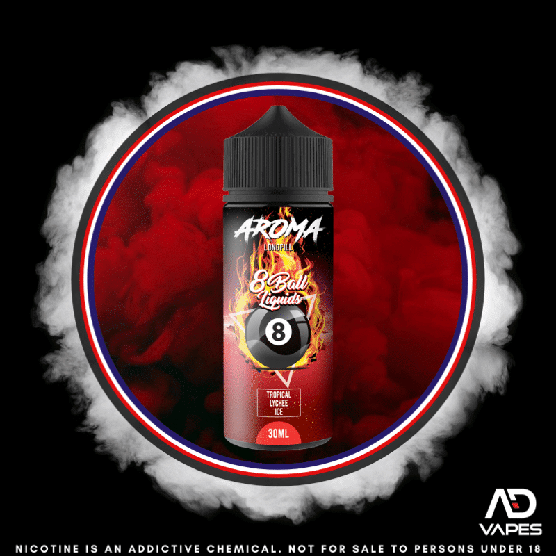Vape Republic 8Ball Tropical Lychee Ice 120ml Flavour Shot