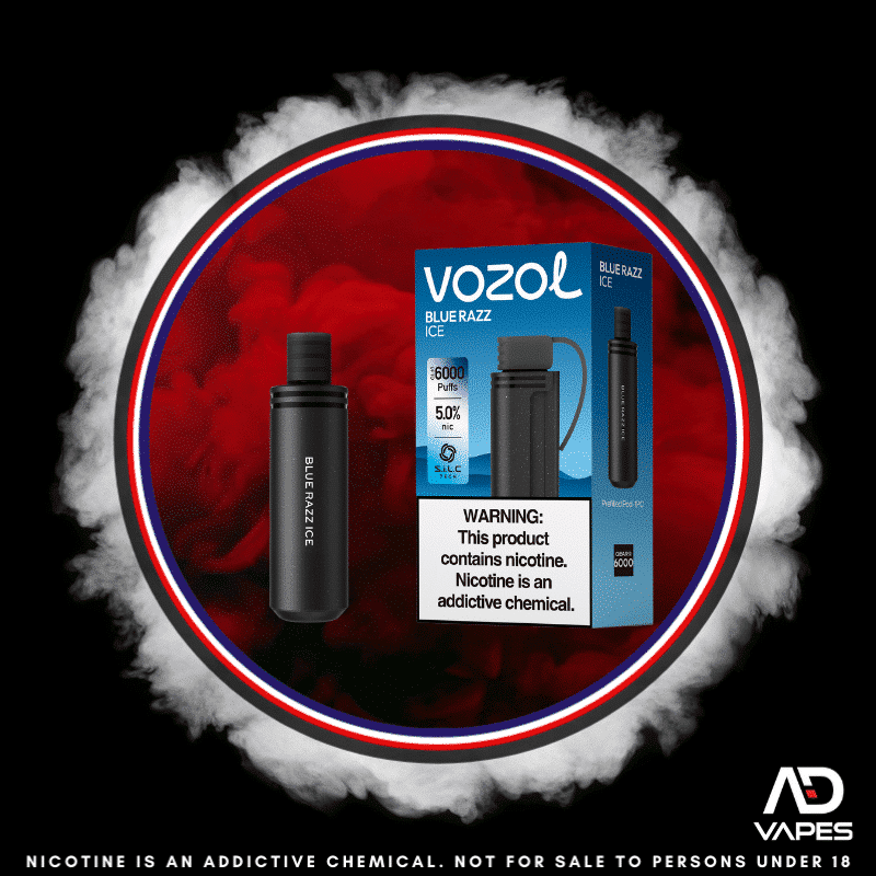 Vozol Gear S6000 Replacement Pod 50mg Blue Razz Ice