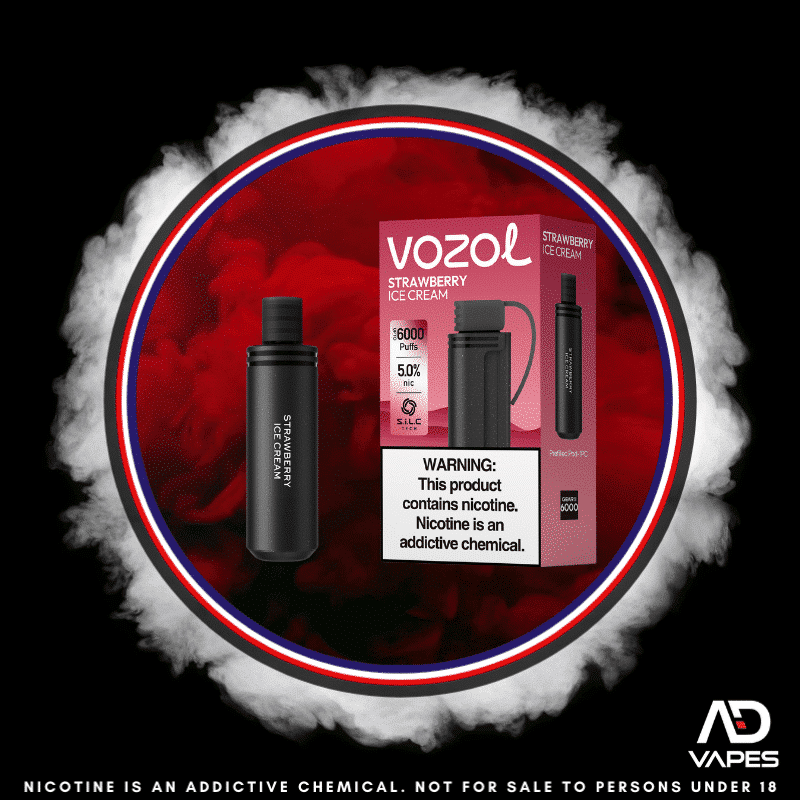 Vozol gear s6000 replacement pod 50mg strawberry ice cream
