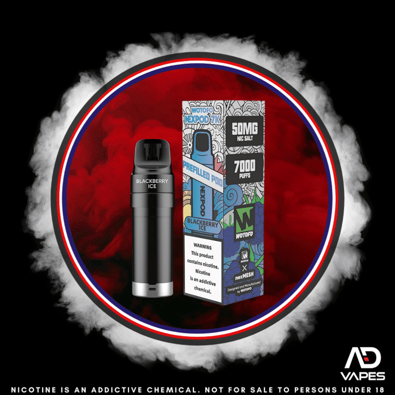 Wotofo Nexpod Replacement Pod 7000 50mg Blackberry Ice