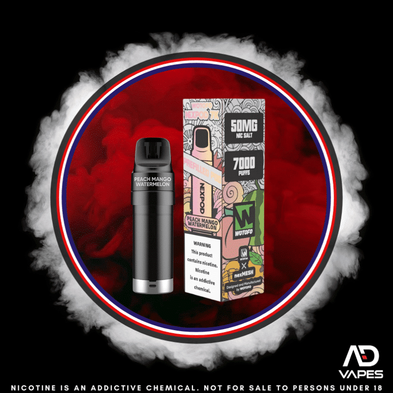 Wotofo Nexpod Replacement Pod 7000 50mg Peach Mango Watermelon