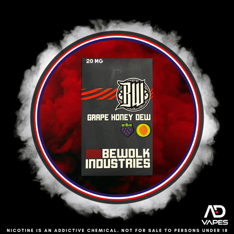 Bewolk Industries Replacement Pod 6000 Grape Honey Dew 20mg