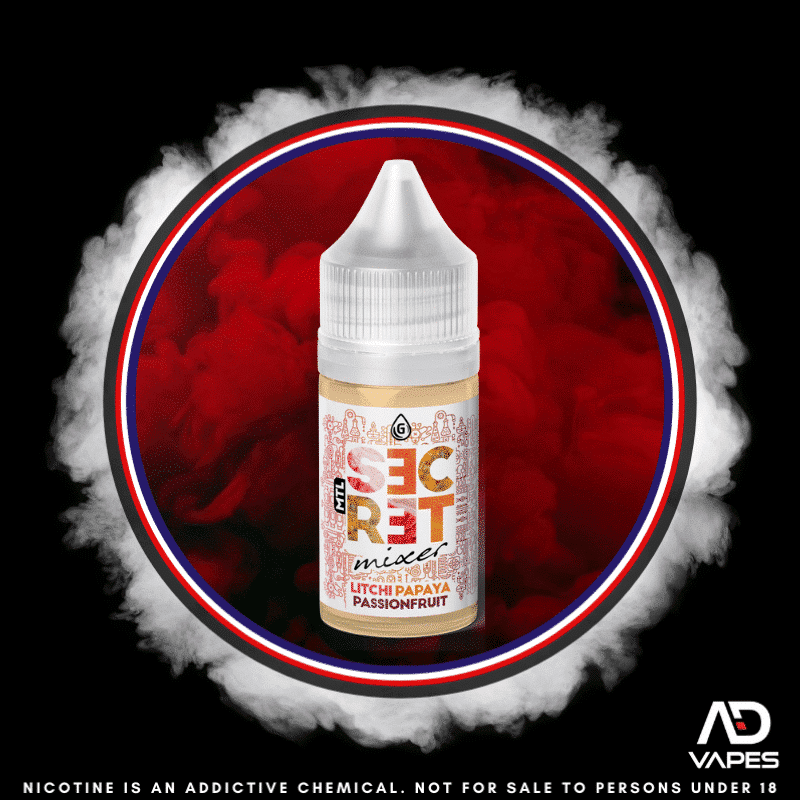 GDrops Secret Mixer Litchi Papaya Passionfruit 12mg 30ml