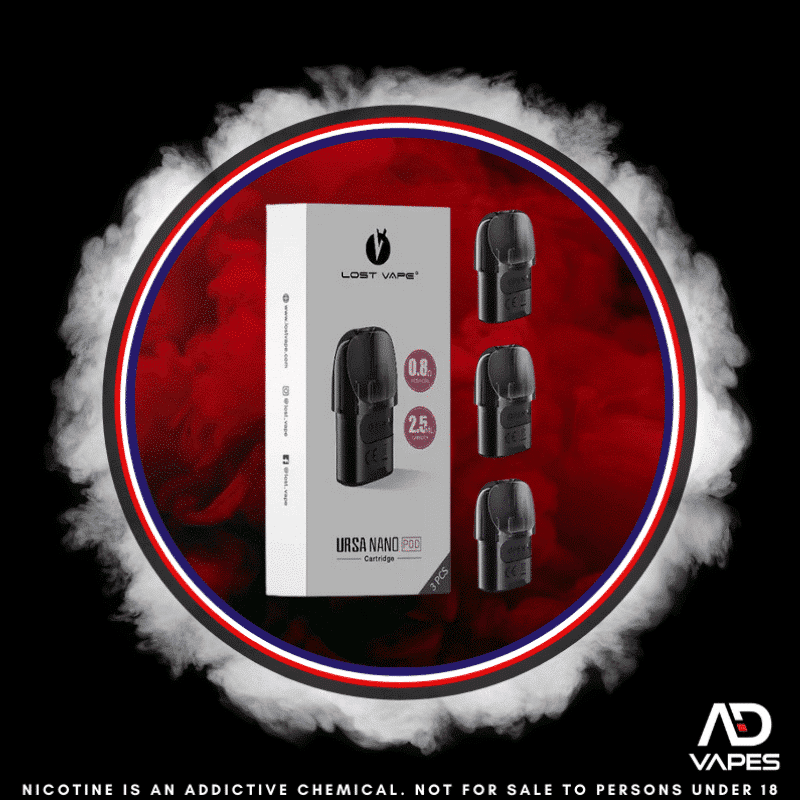 Lost Vape Ursa Nano Replacement Cartridges 0.6 3 Pack