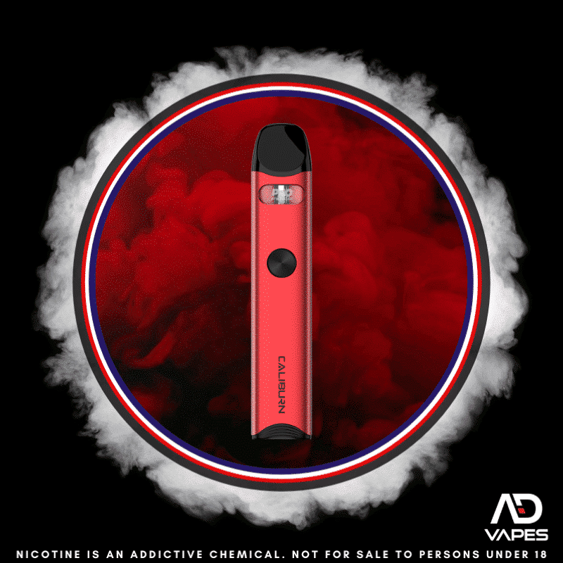 Uwell caliburn a3 pod kit in red